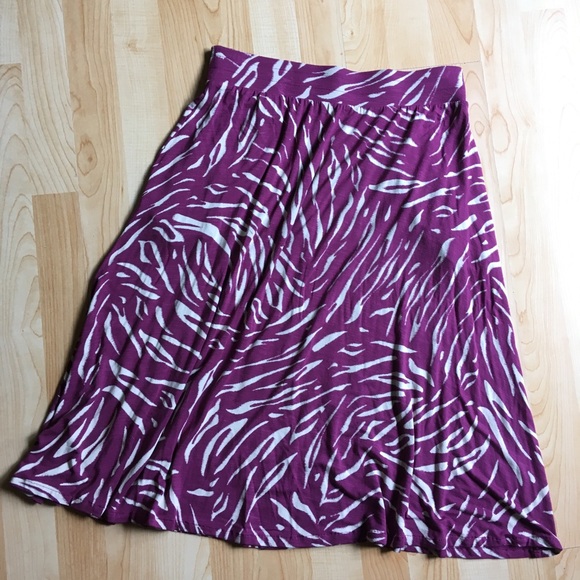 M&S Collection Purple pocket Skirt - Picture 4 of 4